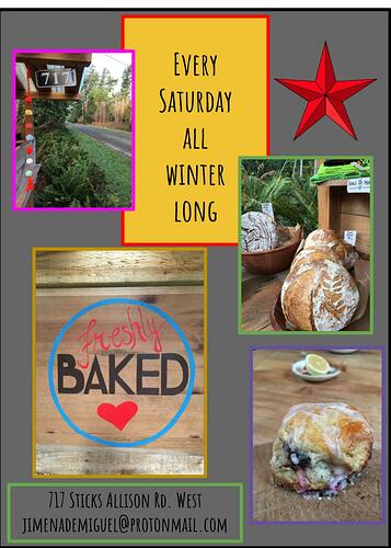 Saturday bake stand